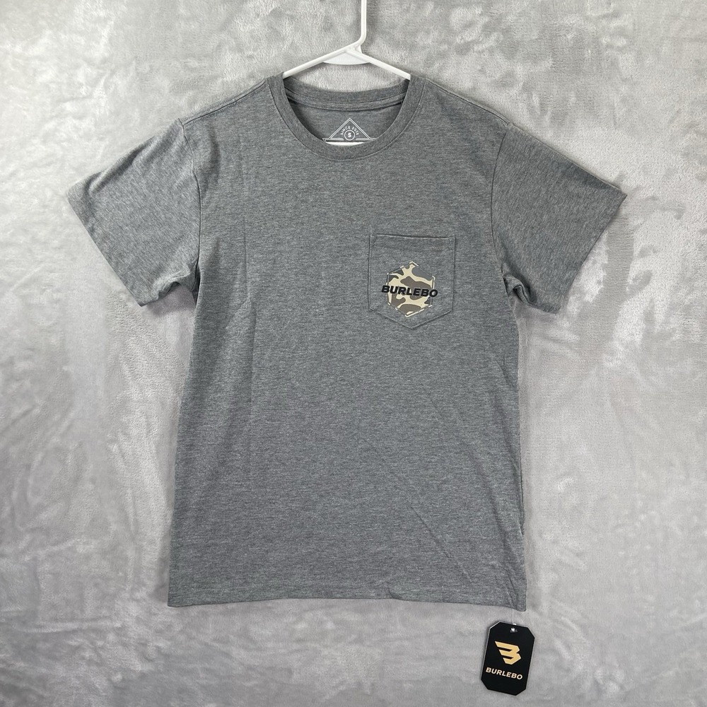 Burlebo T-Shirt mens Small Rad Dad Pocket Tee Crew Neck Short Sleeve Hunting NWT